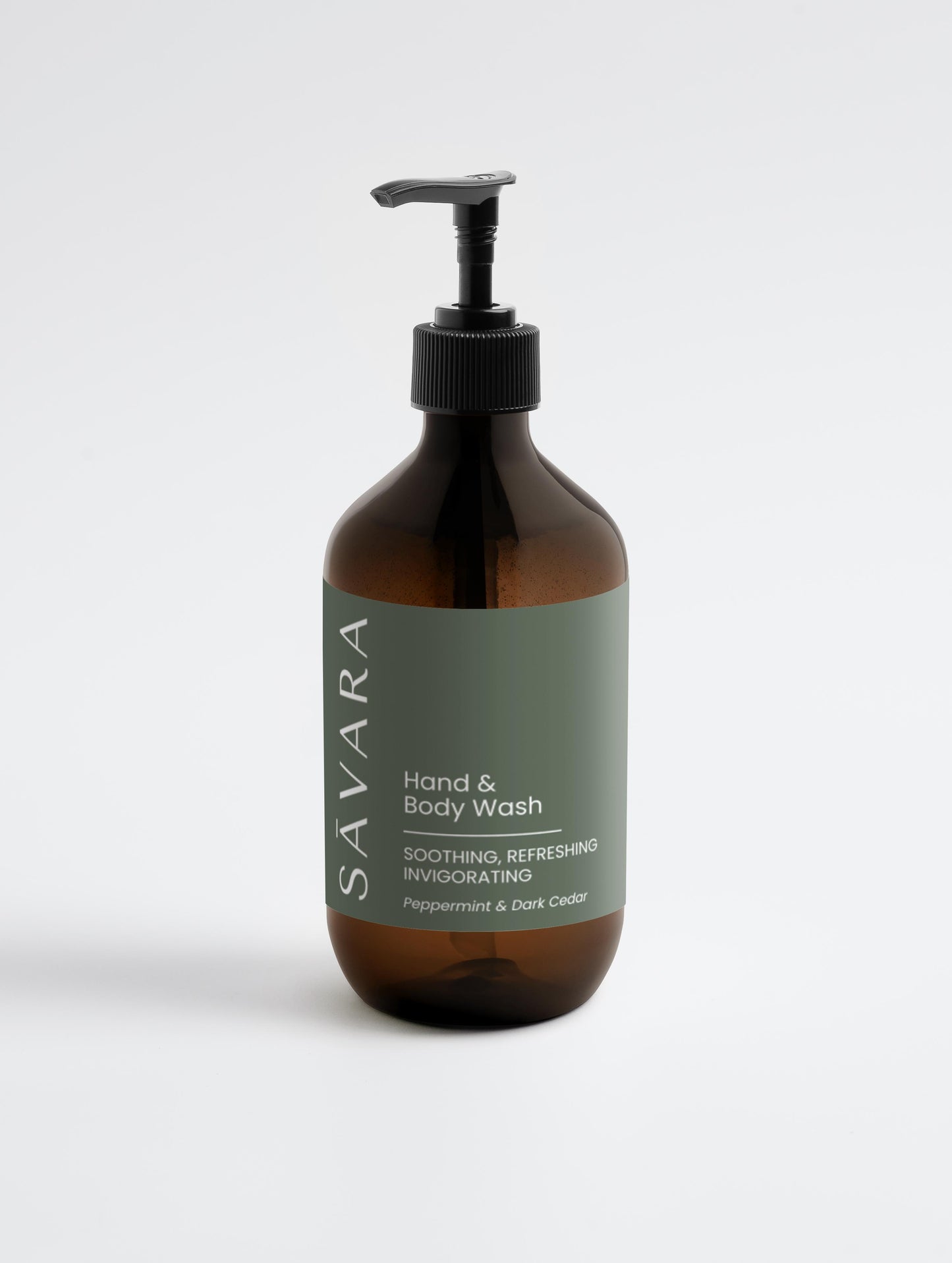 Nettoyant revitalisant pour les mains et le corps : menthe poivrée et cèdre foncé